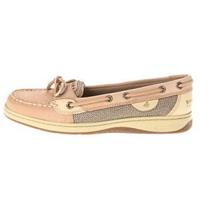Sperry , Women's Angelfish Boat Shoe, Linen/Oat, Size 7.5 Wide